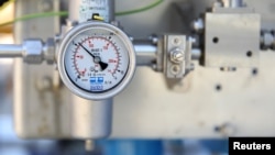 Ilustrativna fotografija. Merač pritiska na kompresorskoj stanici gasa u blizini Ihtimana u Bugarskoj, maj 2022.