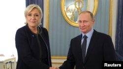 მარინ ლე პენისა და ვლადიმირ პუტინის შეხვედრა მოსკოვში, 2017 წლის 24 მარტი