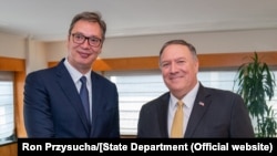 Vučić i Pompeo u Njujorku, avgust 2019