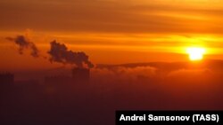 Смог в Красноярске, январь 2022 года