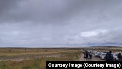 Россия, переход "Озинки" на границе с Казахстаном, конец сентября 2022 года