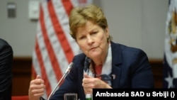 Jeanne Shaheen, američka senatorica, članica senatskih odbora za oružane snage i vanjske odnose, u Beogradu, 19. 4. 2022.