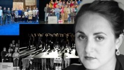 გერმანულენოვანი თეატრების მსახიობები სცენაზე ავიდნენ და ერთხმად წაიკითხეს ნაწყვეტები ნინო ხარატიშვილის ახალი პიესიდან