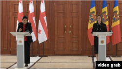 სალომე ზურაბიშვილისა და მაია სანდუს ერთობლივი პრესკონფერენცია