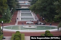 პოლიცია მუშაობს შემთხვევის ადგილას. 13 ოქტომბერი, 2022 წელი