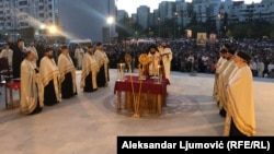 Podgorica- "Moleban za svetinju braka i očuvanje porodice" uoči Parade ponosa , 7. oktobar, 2022.