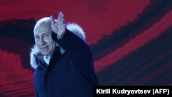 В.В. Путин на Манежной площади 18 марта 2018 г.