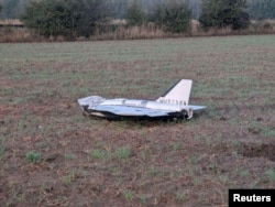 Дрон, обнаруженный в польской деревне Чоснувка, 10 сентября 2025 года