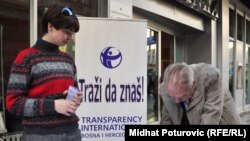 Jedna od akcija Transparency Internationala u BiH