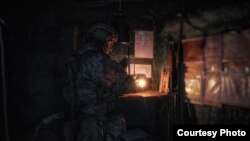 Акція «Свічка пам’яті» на передовій на Донбасі. Позиції ЗСУ, 128 гірcько-штурмова бригада, район Широкине