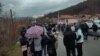 KOSOVO: Local populations gathers in Rudare, Zvecane municipality after the arrest of local Serb, Dejan Pantic, former member of Kosovo Police