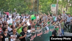 Мітинг прихильників опозиції у центрі Тегерана, 16 червня 2009 р.