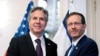 Держсекретар США Ентоні Блінкен (ліворуч) зустрічається із президентом Ізраїлю Ісааком Герцогом у Вашингтоні. 25 жовтня 2022 року.