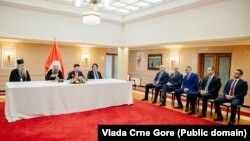 SNP i URA na potpisivanju Temeljnog ugovora sa Srpskom pravoslavnom crkvom, 3. avgust 2022.