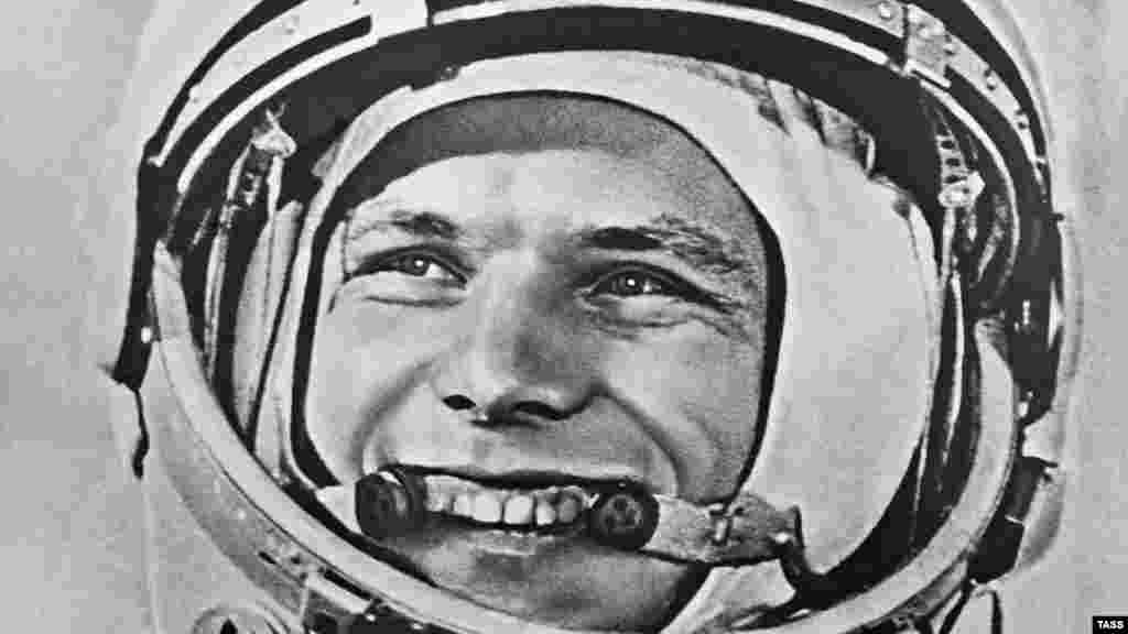 Юрий Гагарин. Байконур, 12 апреля 1961 года. 