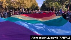 Parada ponosa Montenegro Prajd, 16.oktobar 2021. Podgorica, Crna Gora