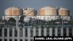 Postrojenje za skladištenje tečnog gasa (LNG) na jugoistoku Engleske, september 2021.