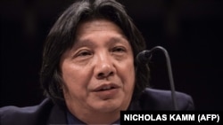 Sijao Điang pred izvršnom komisijom u Kongresu SAD govori o Kini, Vašington, 2015. godine