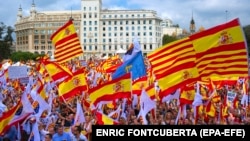 Мітинг під час Національного дня Іспанії в Барселоні, 12 жовтня 2017 року