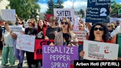 Protesti za zaštitu žena i djevojčica od nasilja u Prištini, 5. septembar 2022.