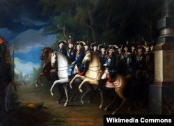 Иоганн-Баптист Лампи Младший. Император Павел Петрович с сыновьями и свитой. 1802.