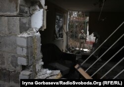 Разрушенный дом в Водяном, 1 ноября 2016 года