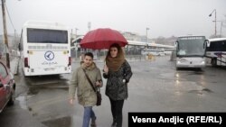 Iva Čukić i RSE novinar Ognjen Zorić u šetnji Savamalom, foto: Vesna Anđić