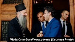 Patrijarh SPC Porfirije i crnogorski premijer Dritan Abazović, Beograd 20. jun 2022. godine