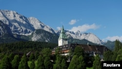 Dvorac Elmau u Bavarskoj, gdje se održava samit lidera zemalja članica G7, nedaleko od Garmiš Partenkirhena, Njemačka, 26. jun 2022.