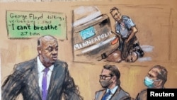 Малюнок судового художника з одного із засідань суду