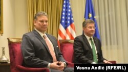Specijalni izaslanici Sjedinjenih Država i Evropske unije Gabrijel Eskobar (Gabriel Escobar) i Miroslav Lajčak