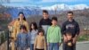Nilevic family with 6 children. Podgorica, Montenegro