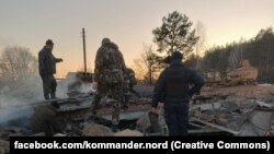 Наслідки обстрілу у Семенівці, Чернігівська область, Україна, грудень 2023 року. Фото ілюстративне