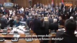 Incidenti u Parlamentu Srbije tokom rasprave o Kosovu