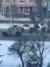 Phone Video Shows Russian Troops Firing In Kharkiv