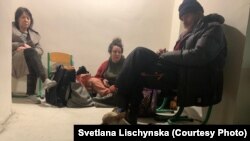 ერთ-ერთი თავშესაფარი კიევში.