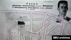 მაკინენის გადაადგილების სავარაუდო მარშრუტი კიევის შემოგარენში მის დაკავებამდე.