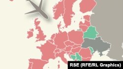 Države koje su zatvorile vazdušni prostor za Rusiju