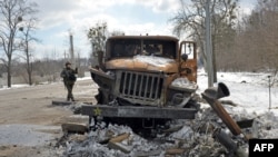 Знищена російська військова техніка на околицях Харкова, 16 березня 2022 року