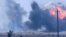 CRIMEA – Smoke from an explosion of ammunition in the Dzhankoy region, 16Aug2022