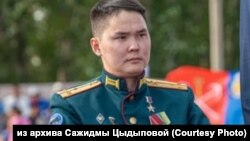 Балдан Цыдыпов на награждении