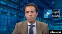 ნატოს გენერალური მდივნის სპეციალური წარმომადგენელი სამხრეთ კავკასიასა და ცენტრალურ აზიაში, ხავიერ კოლომინა. 2022.