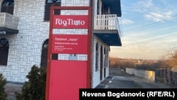 Kancelarija Rio Tinto u selu Gornje Nedeljice gde je bio planiran rudnik litijuma, januar 2022.