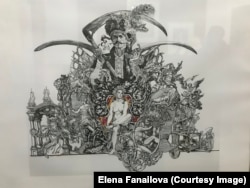 Рисунок Сергея Якутовича из серии к фильму режиссера Юрия Ильенко "Молитва за гетмана Мазепу" (2001)