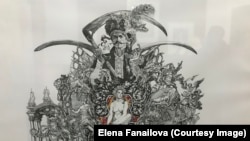 Рисунок Сергея Якутовича. Из серии к фильму Юрия Ильенко “Молитва за гетмана Мазепу” (2001)