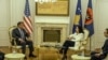 KOSOVO: Kosovo President Vjosa Osmani meets US Special Envoy Gabriel Escobar on October 19, 2022 in Prishtina