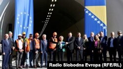 Otvaranje tunela Ivan, na putu od Sarajeva prema Mostaru