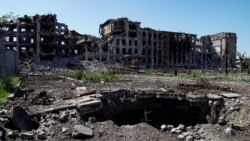 O imagine din Mariupol, pe 2 iunie 2022, în contextul acțiunilor militare rusești în curs de desfășurare în Ucraina. 
