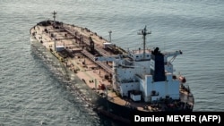 Tanker "Borokaj" povezan s Rusijom kod zapadne oblae Francuske, 1. oktobar 2025.