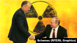 Володимир Лісін та Володимир Путін (колаж)